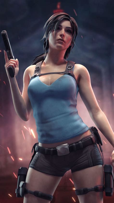 Lara Croft Portrait Tomb Raider 4K Ultra HD Mobile Wallpaper