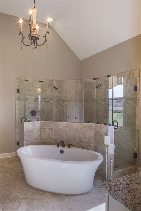 Regency Homebuilders : Master Bath, Drop-In Tub, Walk-Through Shower ...