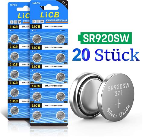 LiCB SR920SW 1.55 V Button Cell AG6 Batteries G64 LR920: Amazon.co.uk: Electronics