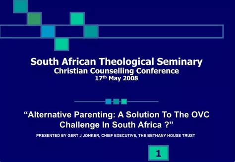 PPT - South African Theological Seminary Christian Counselling ...