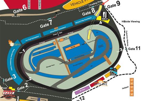 Phoenix international raceway map - Phoenix raceway map (Arizona - USA)