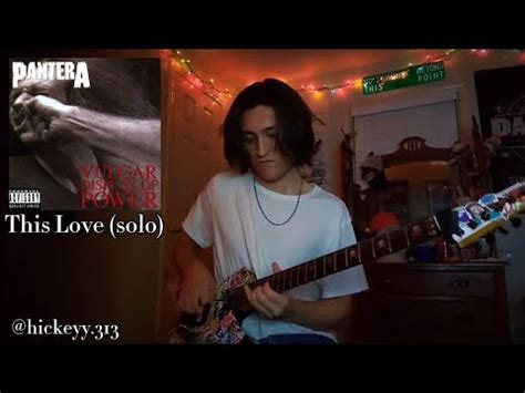 This Love - Pantera (solo cover) - YouTube