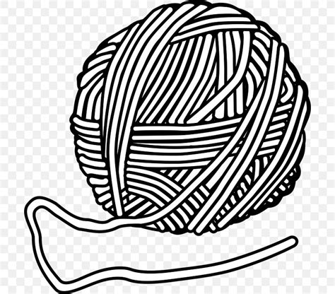 Yarn Wool Knitting Clip Art, PNG, 702x720px, Yarn, Black And White, Copyright, Craft, Crochet ...