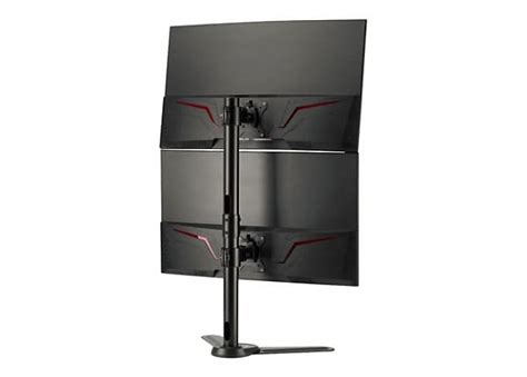 SIIG Freestanding Adjusting Vertical Dual Monitor Steel Stand - stand - CE-MT3F11-S1 - Monitor ...