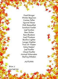 Autumn Poetry, Poem Activities, Leaf Quotes, Writing Pictures, Teaching Poetry, Cousin Quotes ...