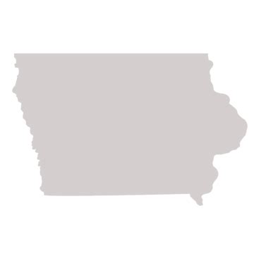 Iowa State Map American State, American State, Place, White Background PNG Transparent Image and ...