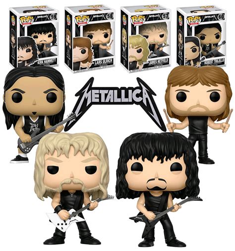 Funko POP! Metallica Bundle (4 POPs) - New, Mint Condition