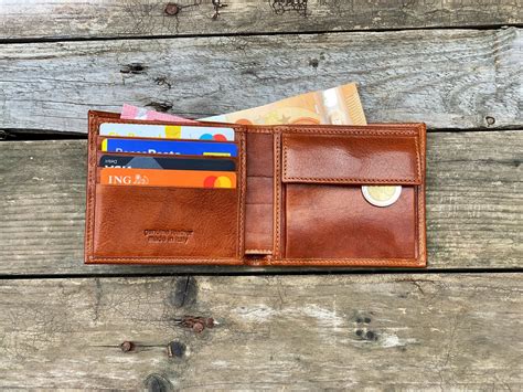 Brown Bifold Wallet Men Leather Wallet Leather Wallet - Etsy