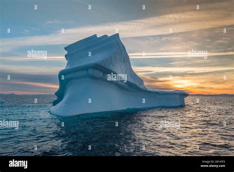 Icebergs in Disko Bay on Midsummer, Greenland Stock Photo - Alamy