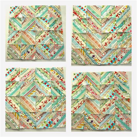 Easy Scrap fabric quilt block - Diary of a Quilter - a quilt blog