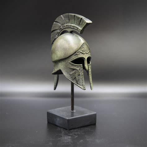 Ancient Greek Bronze Helmet, Greek Key Crest Helmet, Corinthian War ...