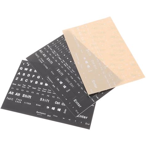 3 Sheets Keyboards English Keyboard Letter Stickers Computer ...