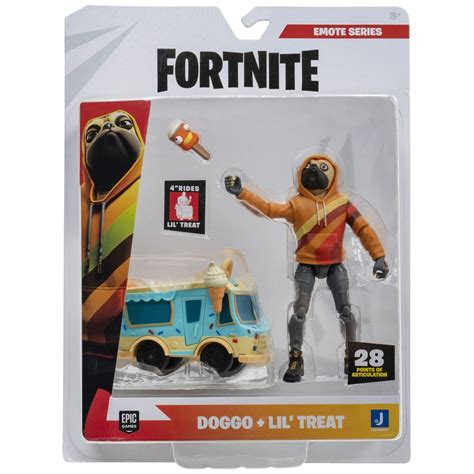 Fortnite 10cm Emote Figure 2 Pack - Doggo & Lil Treat | Smyths Toys UK