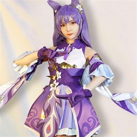 Keqing from Genshin Impact Halloween Cosplay Costume – Gcosplay