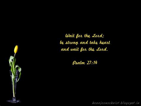 Christian Wallpapers: Bible Verse Wallpaper - Psalm 27:14