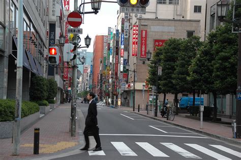 Tokyo, Japan / NRT Tokyo - secondary street near Tokyo Station early in ...