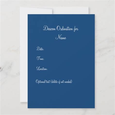 Deacon Ordination Invitation | Zazzle