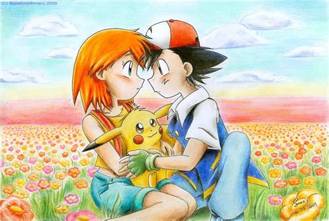 Ash and misty Fan Art: Ash and Misty | Ash and misty, Pokemon ash and ...