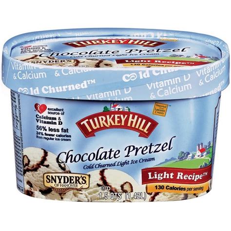 Turkey Hill Light Recipe Chocolate Pretzel Ice Cream (1.5 qt) - Instacart