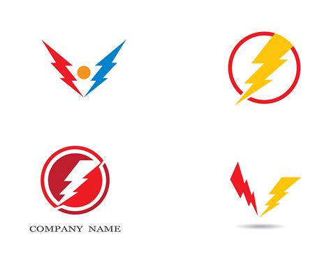 Thunderbolt logo images 1339729 Vector Art at Vecteezy