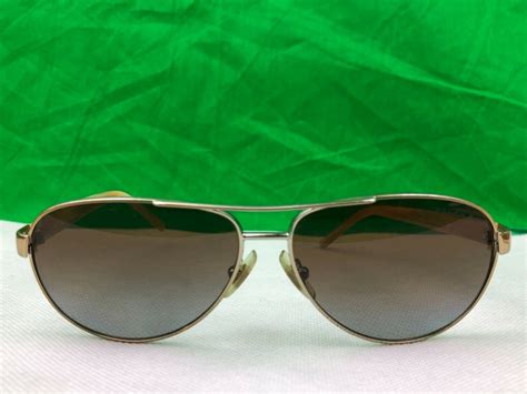 Ralph Lauren Aviator Sunglasses Gold RA 4004 101 T5 Polarized 805289303756 | eBay | Gold aviator ...