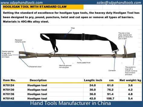 halligan bar with metal cutting claw, forcible entry rescue tool ...