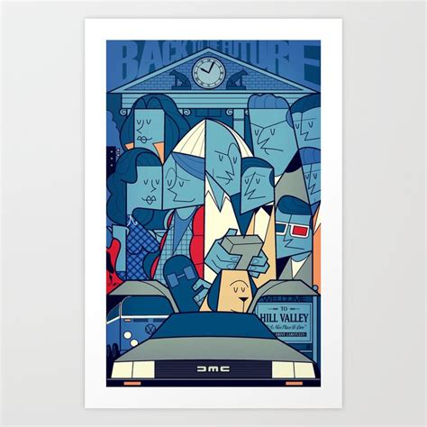 Back to the Future Art Print by Ale Giorgini | Society6