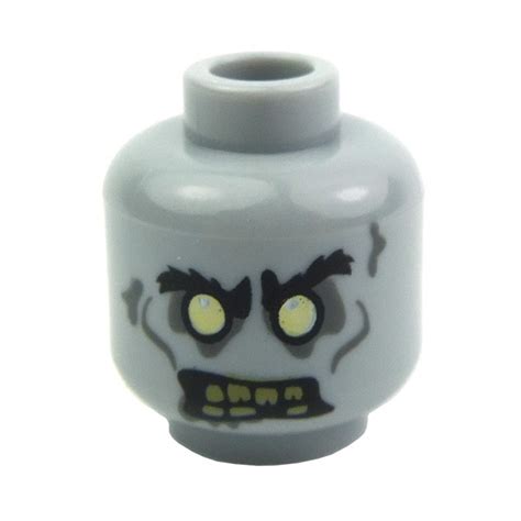 Lego Accessories Minifig, Head Zombie Yellowed Teeth with One Missing Tooth (La Petite Brique)