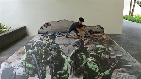 Ben Qwek Singapore Based Illustrator: Army Museum Singapore 3D Art