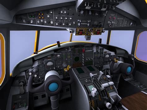 3d model e-2c hawkeye cockpit e-2