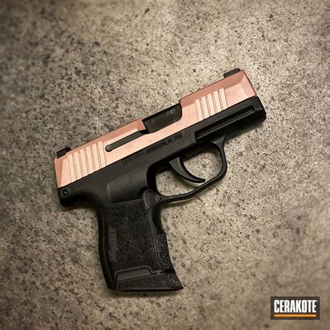 Two Toned Sig Sauer P365 with Rose Gold | Cerakote