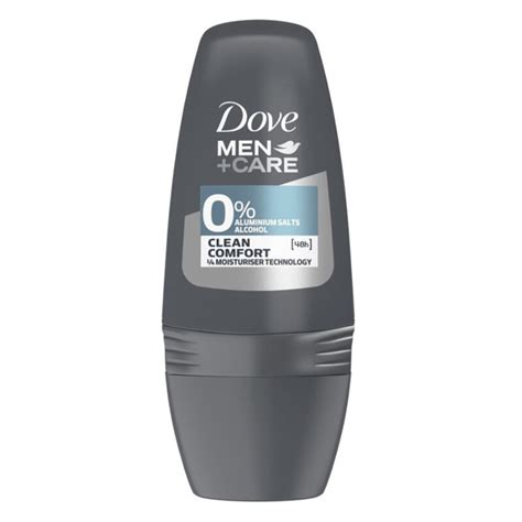 Buy Dove For Men Antiperspirant Roll On Clean Comfort Aluminum Free 50ml Pack Online | Daily Chemist