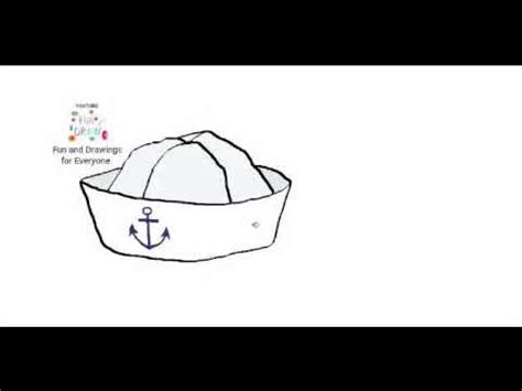 How to draw a sailor hat easy - YouTube