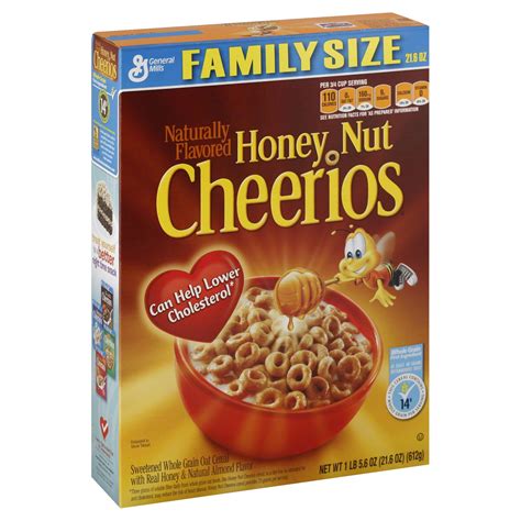 Honey Nut Cheerios Cereal 21.6 oz. Box