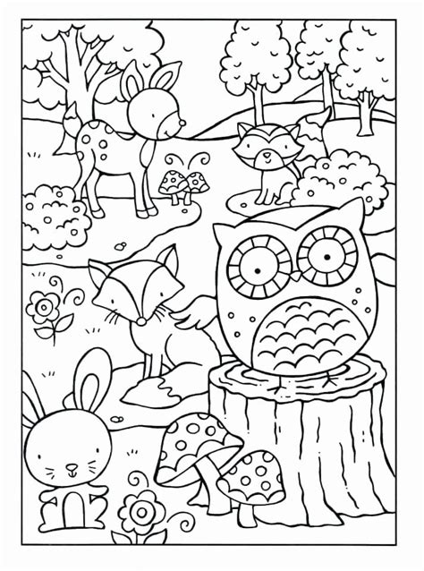 Coloriages d'animaux pour les enfants. - Best Animal Coloring Pages | Owl coloring pages, Animal ...