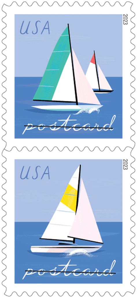 Sailboats (US 2023) | virtualstampclub.com