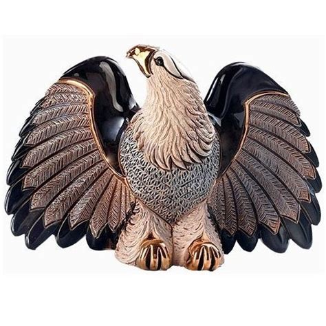 Ceramic Bald Eagle Figurine | De Rosa Collection | Sculpture