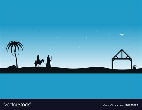 Mary and joseph Royalty Free Vector Image - VectorStock