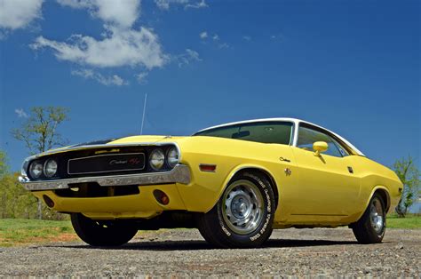 1970, Dodge, Challenger, Rt, Muscle, Classic, Old, Original, Yellow, Usa, 5435x3610 01 ...