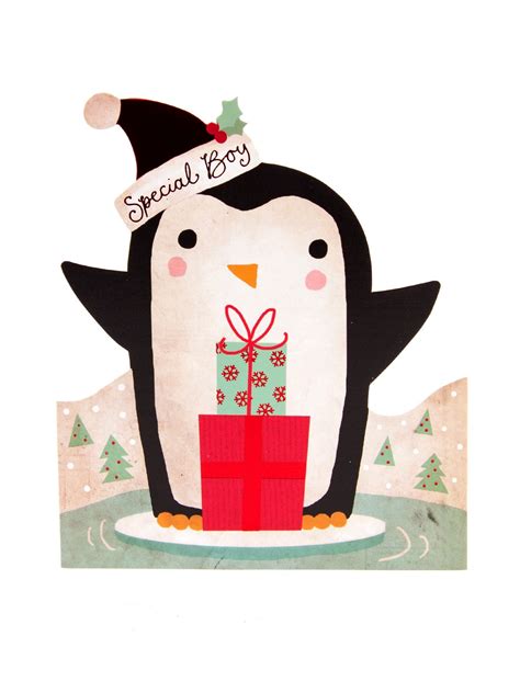 Penguins With Presents Simply Christmas Card | Christmas characters, Boxed christmas cards ...