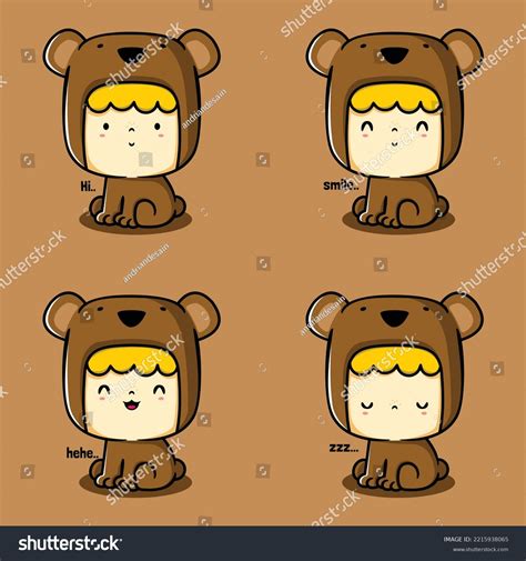 Vector Illustration Cute Baby Boy Emoji Stock Vector (Royalty Free ...