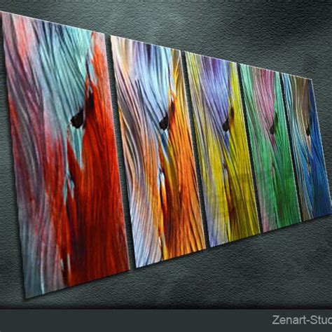 Modern Abstract Large Metal Wall Panels Art Sculpture Color - Etsy