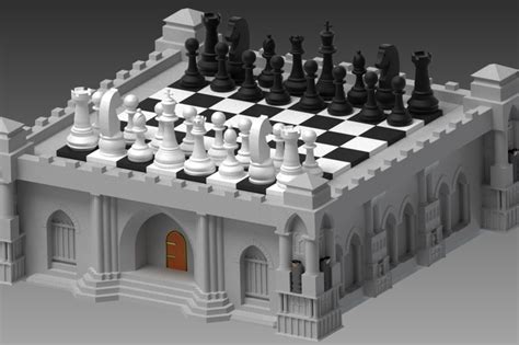 chess board castle - Autodesk Inventor - 3D CAD model - GrabCAD