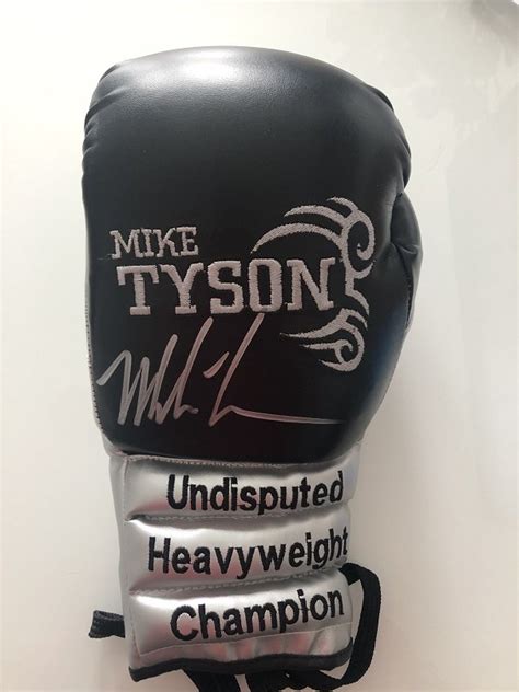 Mike Tyson signed Boxing Glove | Custom Made Black