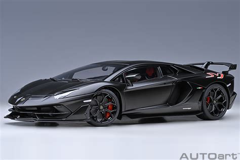 LAMBORGHINI AVENTADOR SVJ (NERO NEMESIS/MATT BLACK) | Automania India