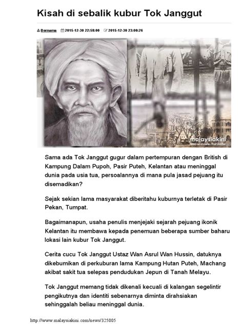 Mengungkap Misteri Kubur Sebenar Tok Janggut | PDF