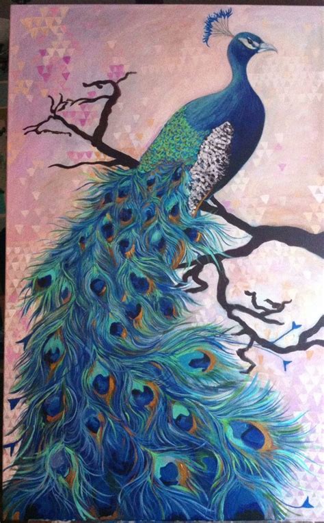 Colorful Peacock Painting