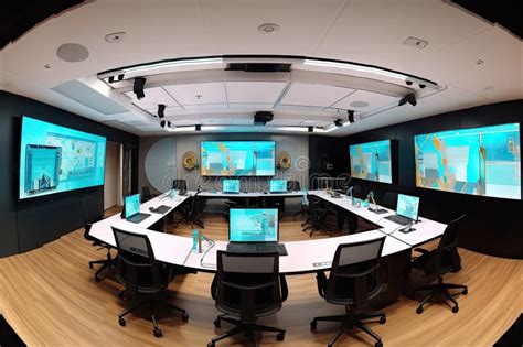 Virtual Conference Room, with Screens and Speakers for Each Participant, and Agenda Visible To ...