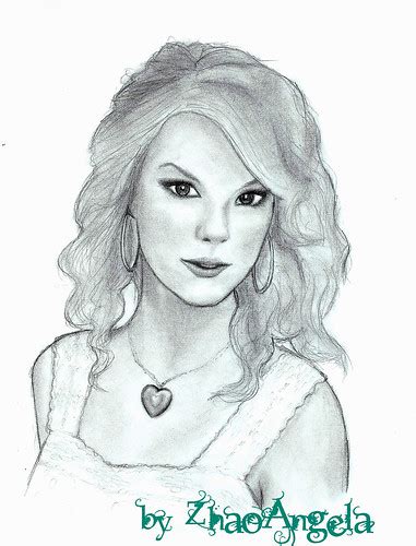 Taylor Swift | Portrait by Angela Zhao Pencil sketch | Angela Zhao | Flickr