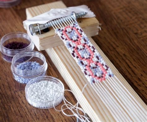 Simple Bead Weaving Loom & Bracelet | Bead loom kits, Loom beading ...